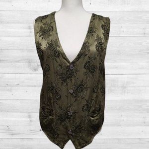 CP Shades Vintage 90s Floral Vest S